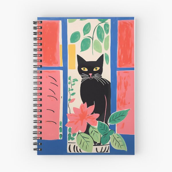 Item preview, Black Cat in Window - Matisse Style designed and sold by DigitalEffects.