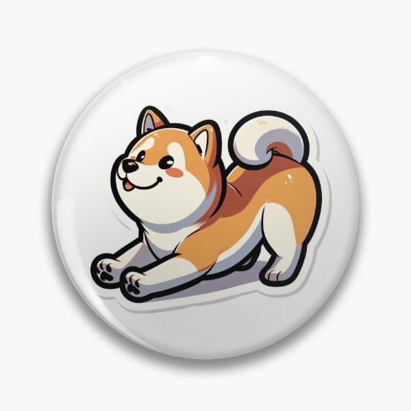 Artikelvorschau, Shiba Inu im Spielbogen-Aufkleber entworfen und verkauft von ZappyP.
