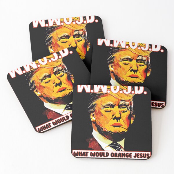 Item preview, W.W.O.J.D. What would orange Jesus do? Funny political satire. designed and sold by JoyOfHopeStore.