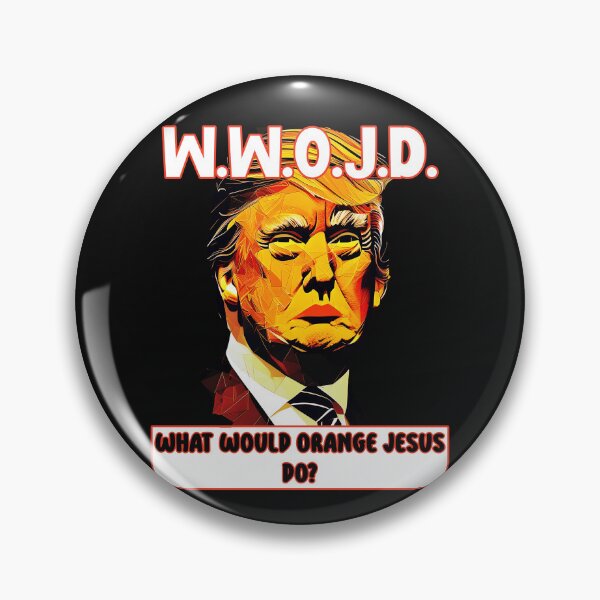 Item preview, W.W.O.J.D. What would orange Jesus do? Funny political satire. designed and sold by JoyOfHopeStore.
