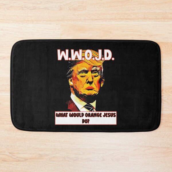 Item preview, W.W.O.J.D. What would orange Jesus do? Funny political satire. designed and sold by JoyOfHopeStore.