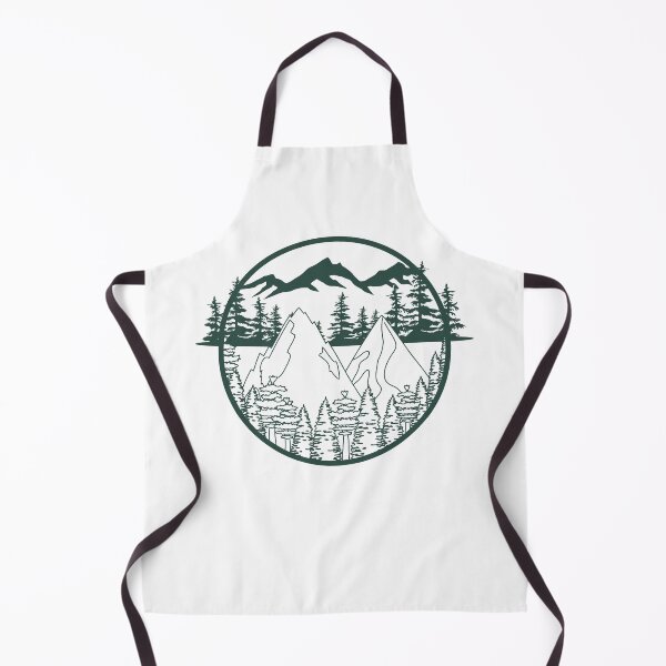Item preview, wilderness mountain scenery in green and white designed and sold by PellSilversmith.