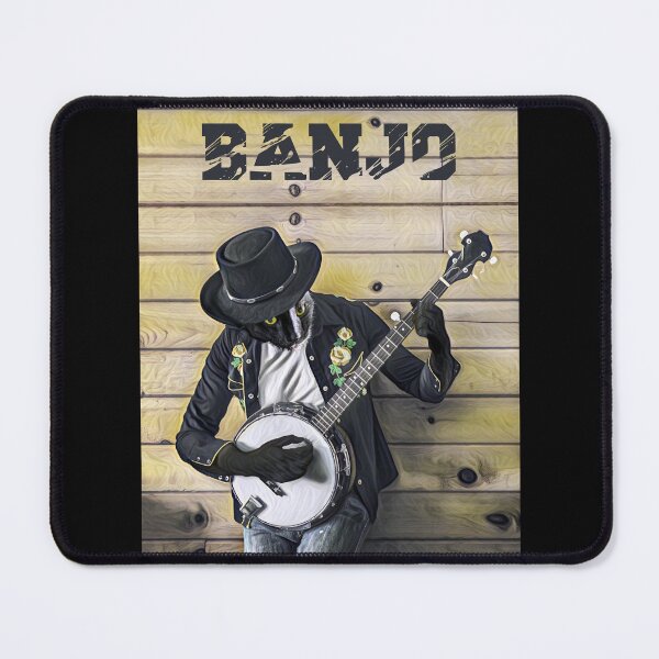 Item preview, The Cowboy Cat plays the banjo designed and sold by Artbellachi.
