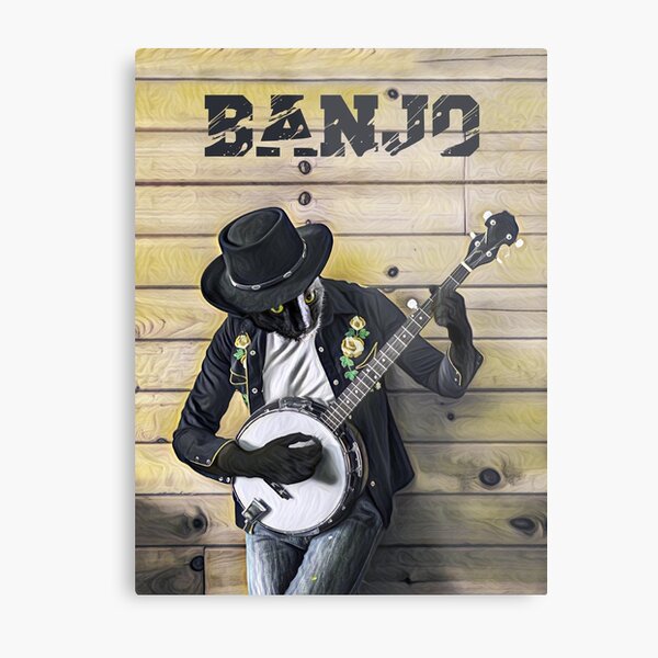 Item preview, The Cowboy Cat plays the banjo designed and sold by Artbellachi.