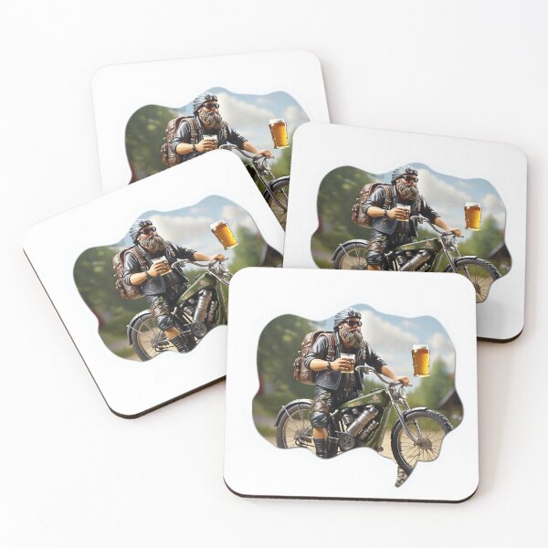 Item preview, Biker with Beer designed and sold by BoutiparThierry.