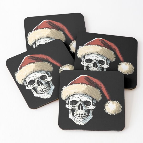 Item preview, Santa skull drawing designed and sold by Blondiabshop.