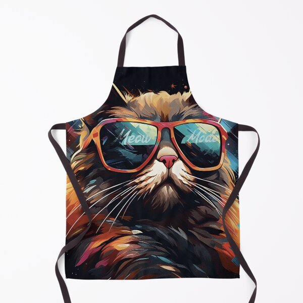 Artikelvorschau, Kosmische Katze mit Sonnenbrille Illustration entworfen und verkauft von inkArtistryfine.