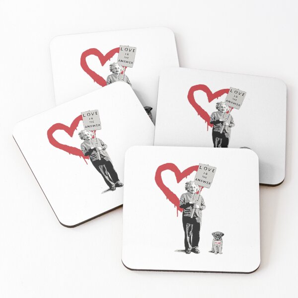 Item preview, BANKSY Einstein Love is the Answer designed and sold by RoleyPoleyHami.