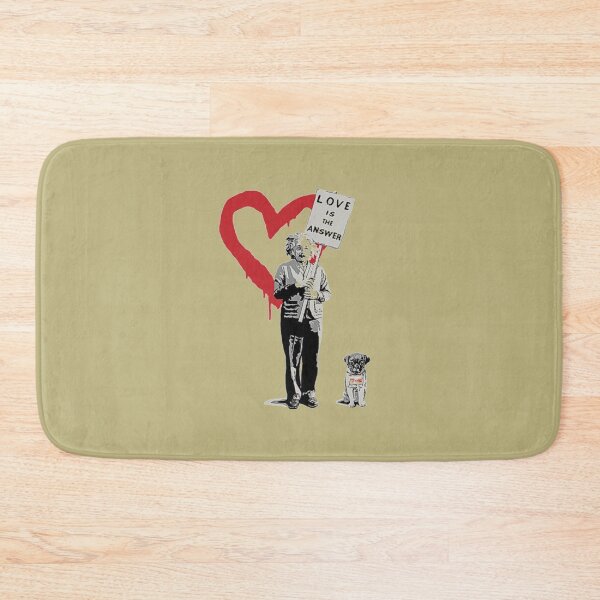 Item preview, BANKSY Einstein Love is the Answer designed and sold by RoleyPoleyHami.