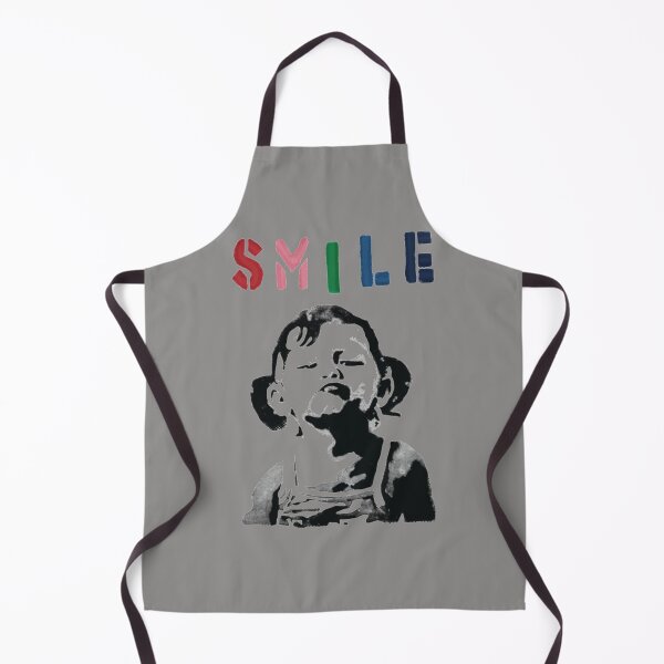 Item preview, Banksy graffiti Quote SMILE with girl not smiling Girl Power resistance HD HIGH QUALITY ONLINE STORE designed and sold by RoleyPoleyHami.