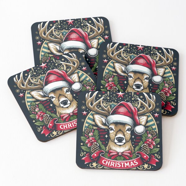 Item preview, Festive Christmas Reindeer Art designed and sold by ixavee.
