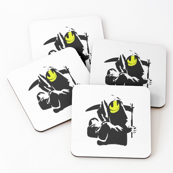 Item preview, Banksy Happy Smiling Grim Reaper! designed and sold by RoleyPoleyHami.