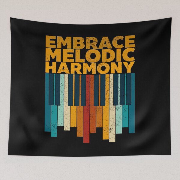 Item preview, Embrace Melodic Harmony, Piano’s key with vintage colors and texture designed and sold by CJansuebsri.