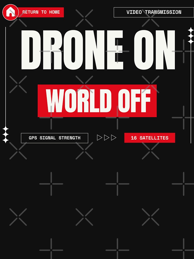 Thumbnail 7 of 7, Classic T-Shirt, Drone On, World Off designed and sold by Teesamust.