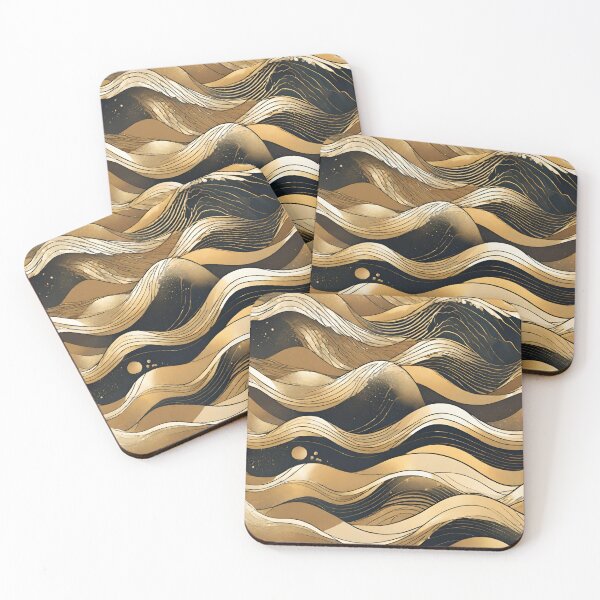Item preview, Golden Waves designed and sold by Alihassan-Art.