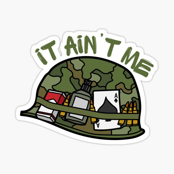 Item preview, It ain't me Vietnam M1 Helmet designed and sold by Tony ⭐⭐⭐⭐⭐.