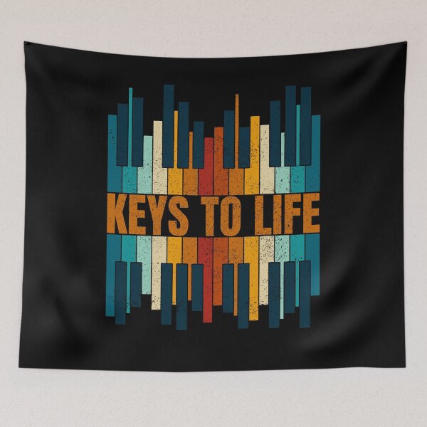 Item preview, Key To Life, Piano’s key with vintage colors and texture designed and sold by CJansuebsri.