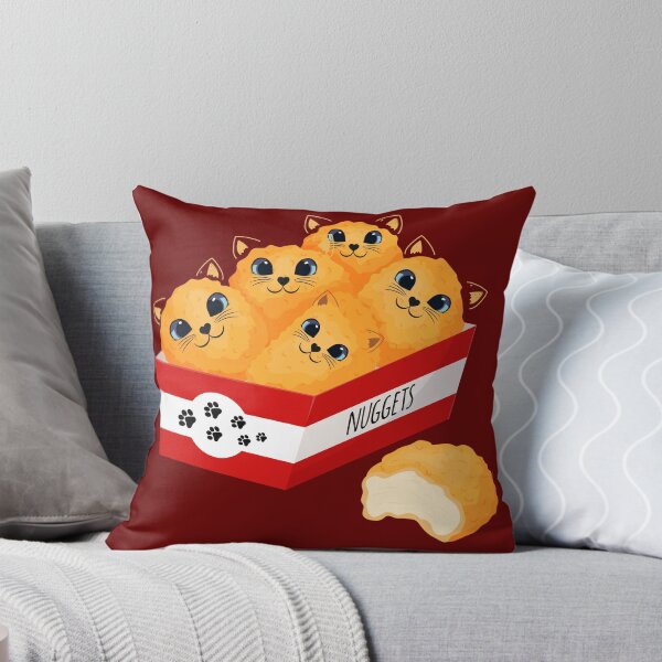 Item preview, Funny Foodie Cat Chicken Nugget Box Fast Food Cute Cats Animal Kitten Lover Pet Nuggets Matching Party designed and sold by LittleZea.