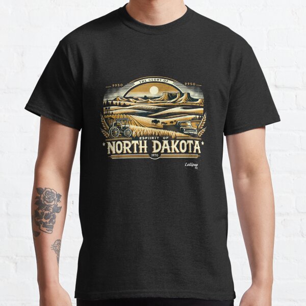 Item preview, Badlands & Bounty: North Dakota's Reveri - American Vintage Retro style USA State designed and sold by LollipopINC.