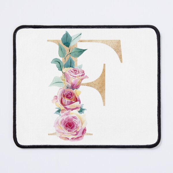 Item preview, Watercolor floral letter F designed and sold by tapilipa.