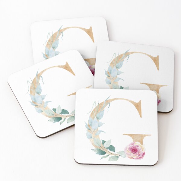 Item preview, Watercolor floral letter G designed and sold by tapilipa.