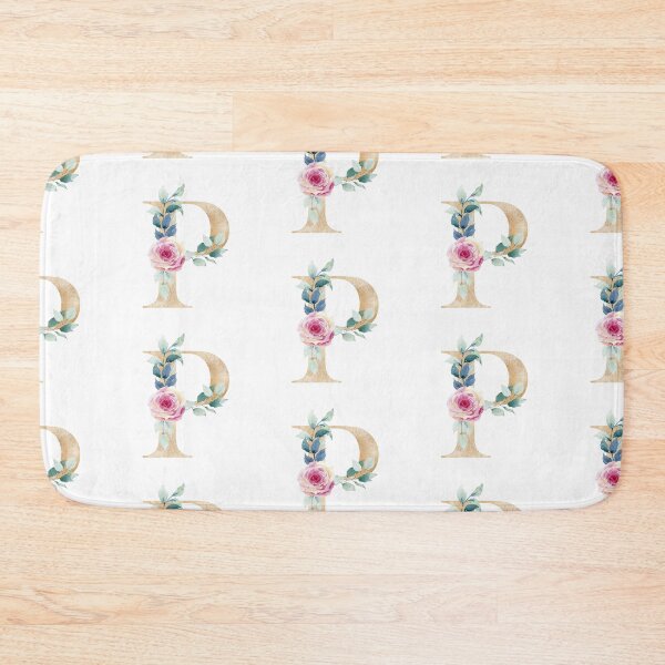 Item preview, Watercolor floral letter P designed and sold by tapilipa.