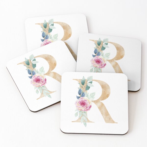 Item preview, Watercolor floral letter R designed and sold by tapilipa.