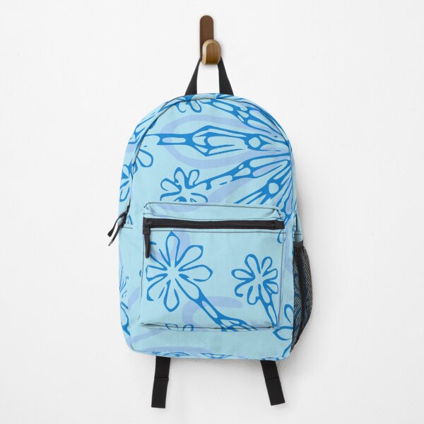 Item preview, Light Blue Snowflake Flower Ornamental Pattern designed and sold by LZenDesigns.