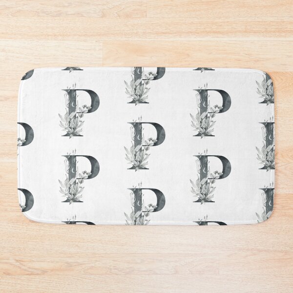 Item preview, Watercolor floral letter P designed and sold by tapilipa.