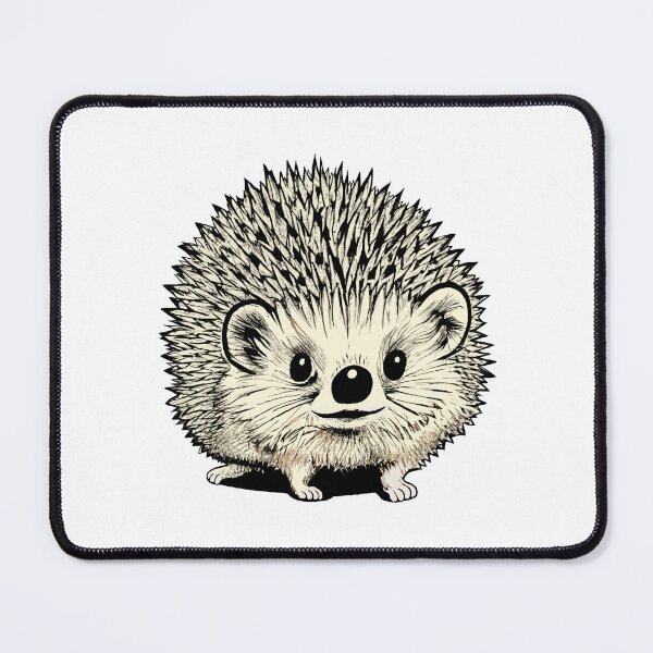 Artikelvorschau, Entzückende Baby-Igel-Zeichnung Cottagecore Niedliche Igel-Grafik entworfen und verkauft von Bad Kitty Designz.
