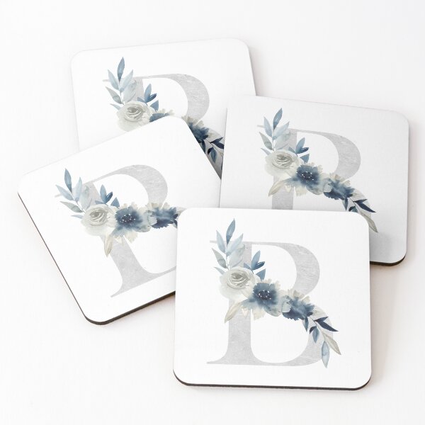 Artikelvorschau, Watercolor floral letter B with flowers. entworfen und verkauft von tapilipa.