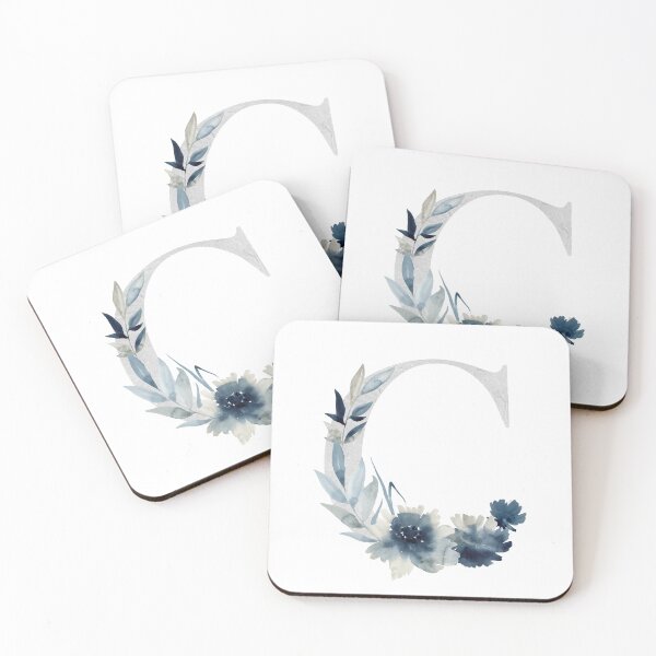 Artikelvorschau, Watercolor floral letter C with flowers. entworfen und verkauft von tapilipa.