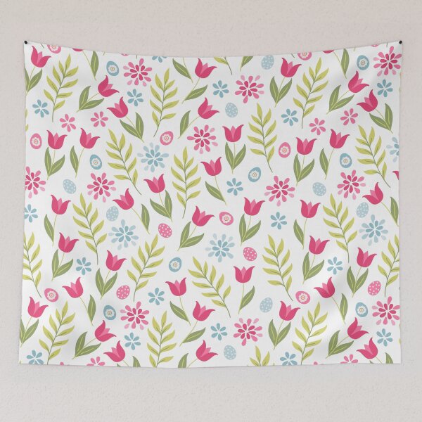 Item preview, Easter Flower Pattern designed and sold by PrettySimple Graphic Design.