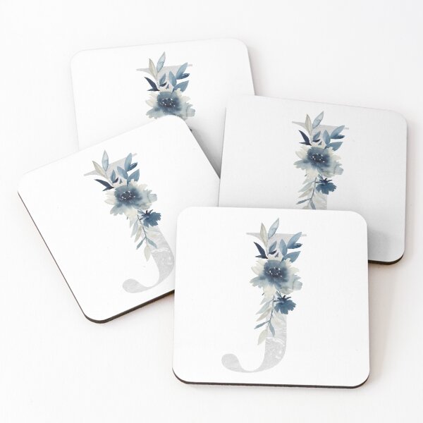 Artikelvorschau, Watercolor floral letter J with flowers.  entworfen und verkauft von tapilipa.