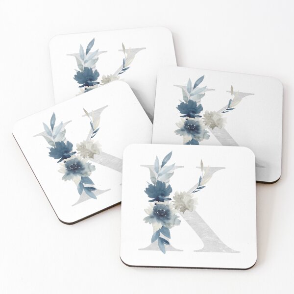 Artikelvorschau, Watercolor floral letter K with flowers.  entworfen und verkauft von tapilipa.