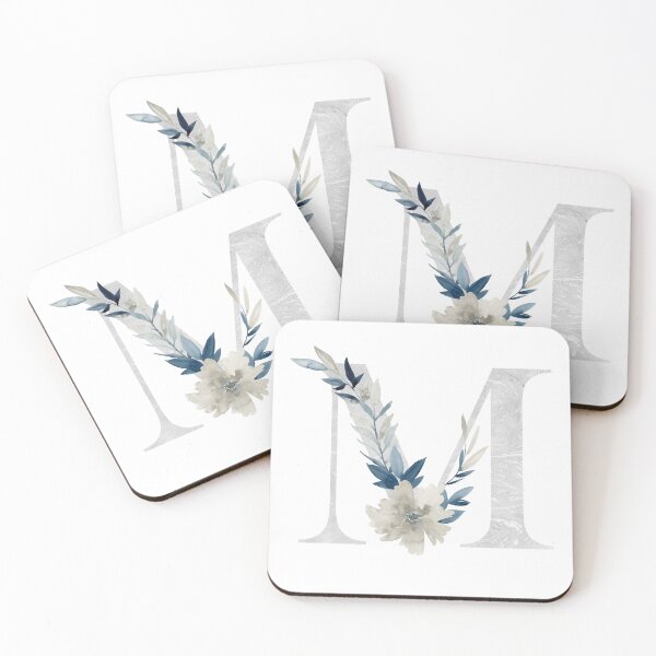 Artikelvorschau, Watercolor floral letter M with flowers.  entworfen und verkauft von tapilipa.