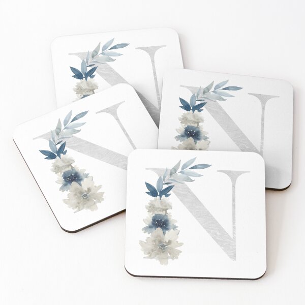 Artikelvorschau, Watercolor floral letter N with flowers.  entworfen und verkauft von tapilipa.