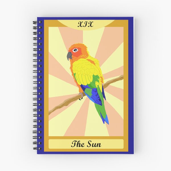 Artikelvorschau, Die Sonnen-Tarot-Karte mit Sonnensittich entworfen und verkauft von TiffinByLK.