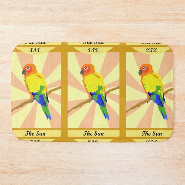 Item preview, The Sun Tarot Card With Sun Conure designed and sold by TiffinByLK.