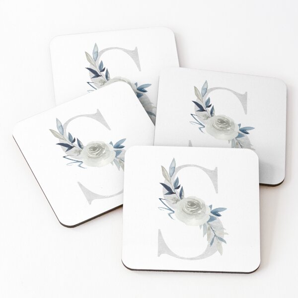 Artikelvorschau, Watercolor floral letter S with flowers.  entworfen und verkauft von tapilipa.