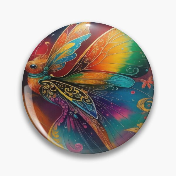 Item preview, Butterfly Art Nouveau Painting designed and sold by druidwolfart.