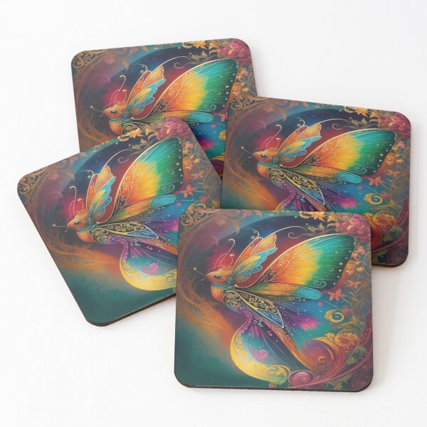 Item preview, Butterfly Art Nouveau Painting designed and sold by druidwolfart.