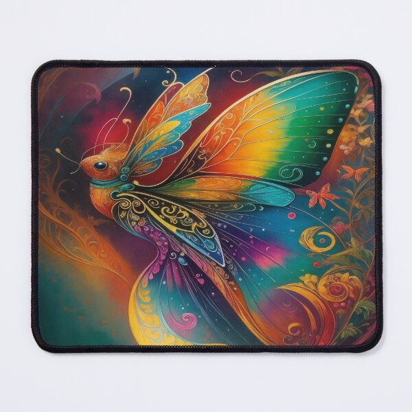 Item preview, Butterfly Art Nouveau Painting designed and sold by druidwolfart.
