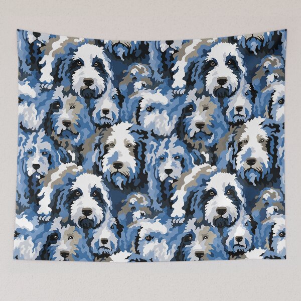 Item preview, Copy of Labradoodle in camouflage pattern designed and sold by forget45studio.