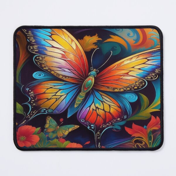Item preview, Butterfly Art Nouveau Painting designed and sold by druidwolfart.