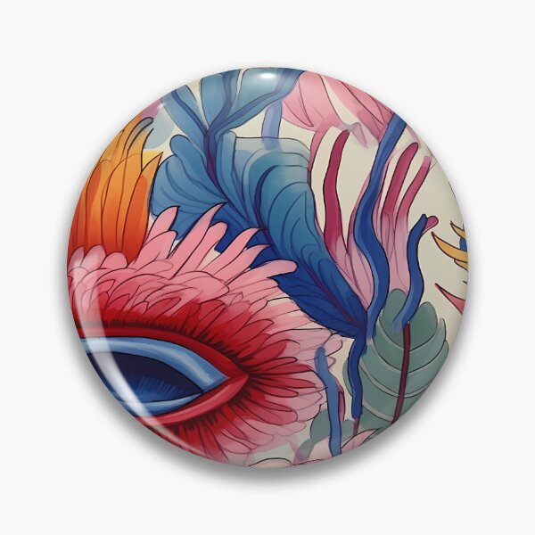 Item preview, Abstract Colorful Flowers Unique Art Style 4 designed and sold by CareToCanvas.