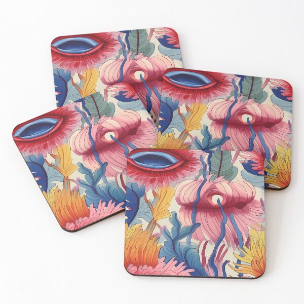 Item preview, Abstract Colorful Flowers Unique Art Style 4 designed and sold by CareToCanvas.