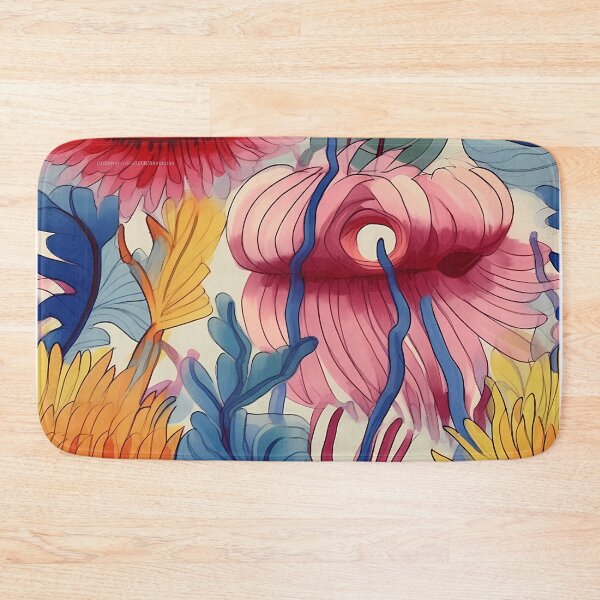 Item preview, Abstract Colorful Flowers Unique Art Style 4 designed and sold by CareToCanvas.