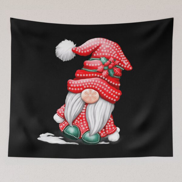 Item preview, Cute Red Santa Christmas Gnome designed and sold by ShreecreatE.