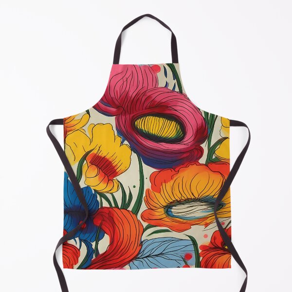 Item preview, Abstract Colorful Flowers Unique Art Style #5 designed and sold by CareToCanvas.